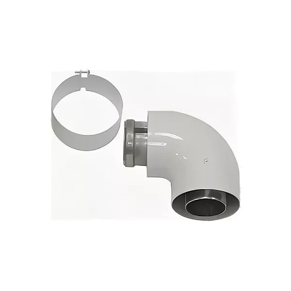 Отвод 90° для коаксиального дымохода Protherm D80/125 мм 