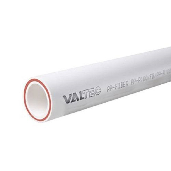 Труба полипропиленовая армированная стекловолокном VALTEC PP-FIBER - 40x5.5 (PN20, штанга 4 м.)